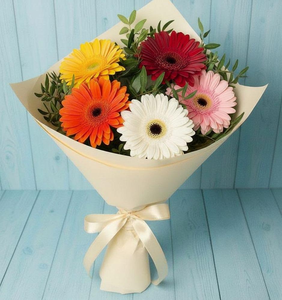 Букет цветов из: Герберы в Калангуй