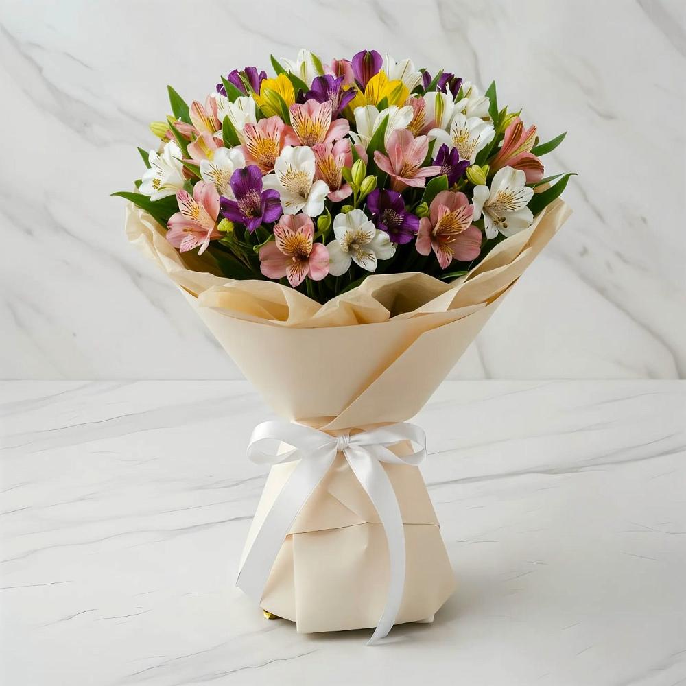 Букет цветов из: Альстромерии в Калангуй