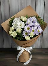 Букет цветов из:  Хризантемы и Розы в Калангуй