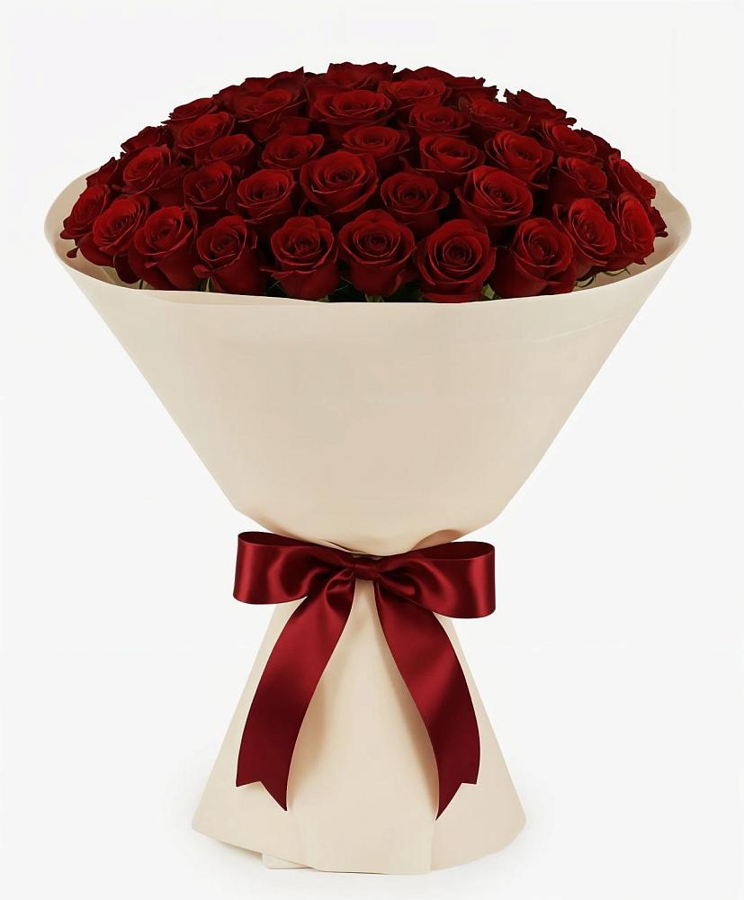 Букет 101 Бордовая роза Блэк Бакарра в Калангуй