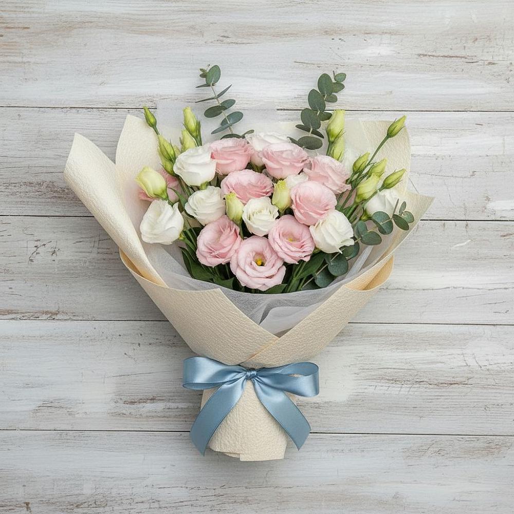 Букет цветов из: Лизиантусы в Калангуй